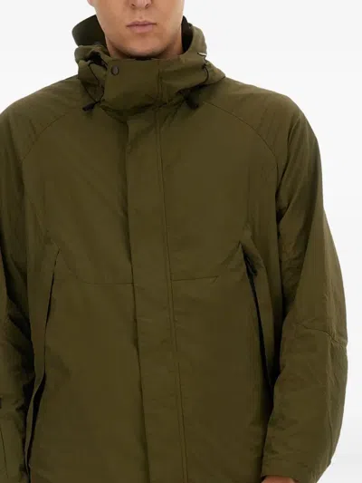 Jg1 Zip-fastening Parka Coat In Brown