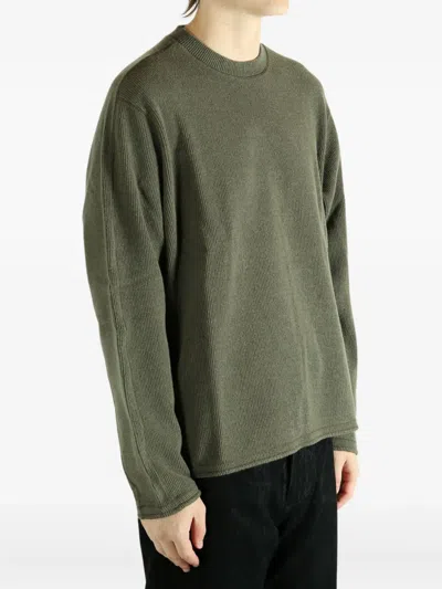 Stone Island Compass-motif Sweater In Green