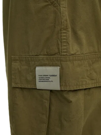 Neighborhood Cargo Pocket Shorts In Green