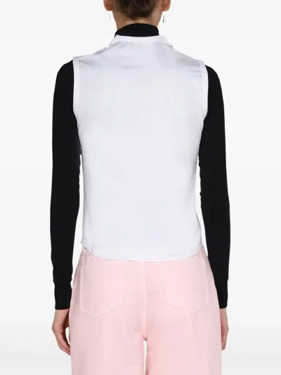 Raf Simons Grimcrawler-print Sleeveless Top In White