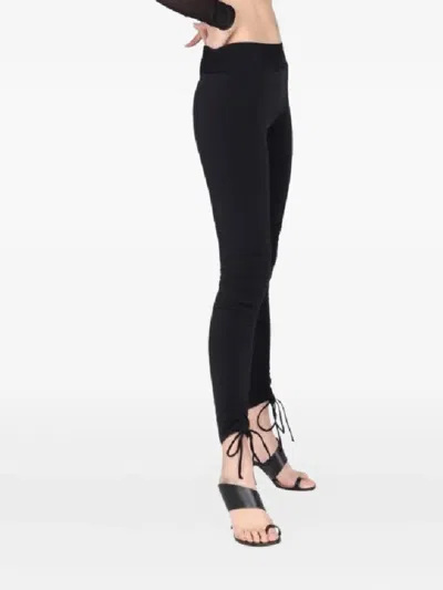 Huala Gathered Tie Trousers In Black