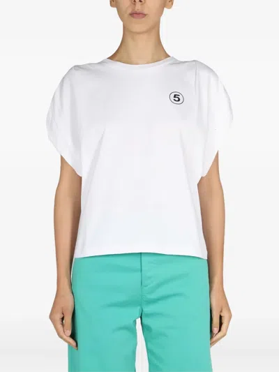 Department Five Hollywood Logo-print T-shirt In White