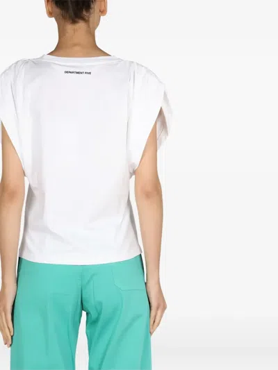 Department Five Hollywood Logo-print T-shirt In White