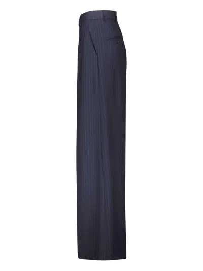 细条纹侧口袋长裤