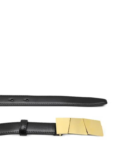 Khaite Sculptural Axel Belt In Black