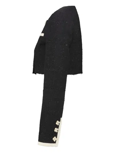 粗花呢短款夹克