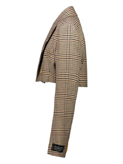 双排扣短款夹克