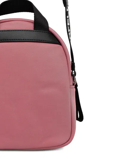 Karl Lagerfeld Jeans Logo-embroidered Belt Bag In Pink
