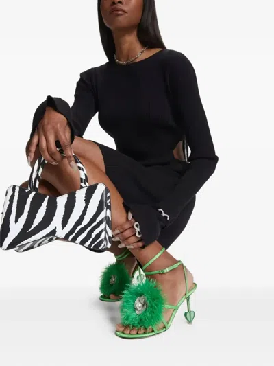 Mach&mach Zebra-print Leather Tote Bag In Multi