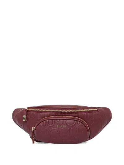 Liu •jo Manhattan Logo-embossed Belt Bag In Red