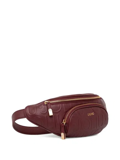 Liu •jo Manhattan Logo-embossed Belt Bag In Red