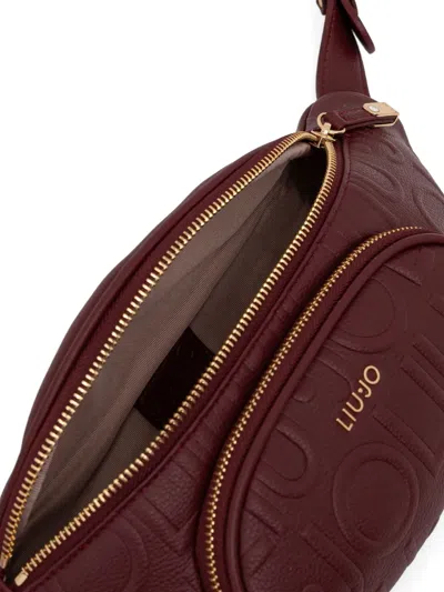 Liu •jo Manhattan Logo-embossed Belt Bag In Red