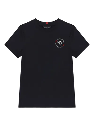 Tommy Hilfiger Junior Round-neck T-shirt In Black