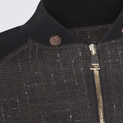 Fabiana Filippi Button Detail Long Sleeve Jacket In Black