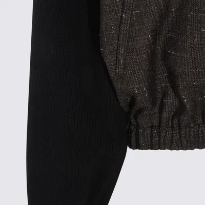 Fabiana Filippi Button Detail Long Sleeve Jacket In Black