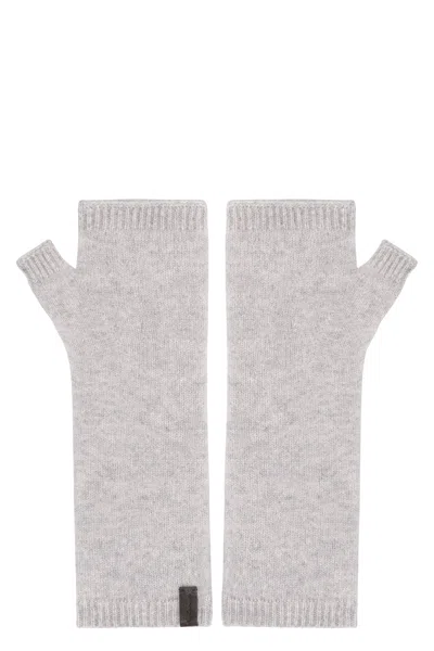 Vince Cashmere Gloves In Gray