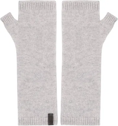 Vince Cashmere Gloves In Gray