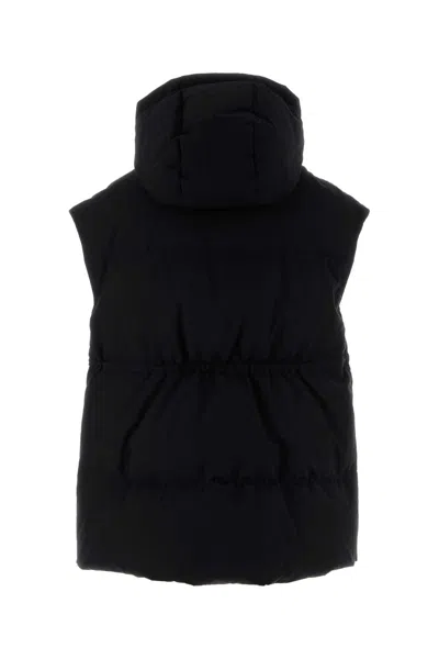 Herno Black Polyester Blend Sleeveless Down Jacket In Black