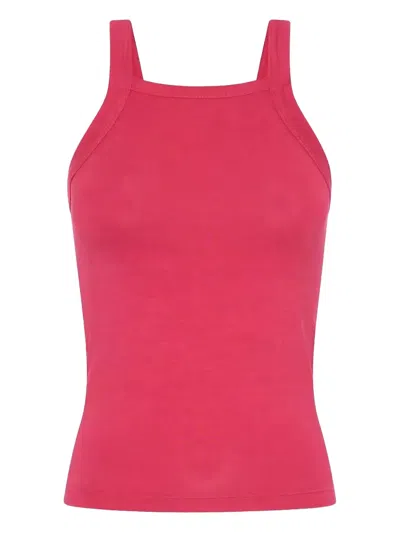 One Teaspoon Smiles Print Tank Top In Red