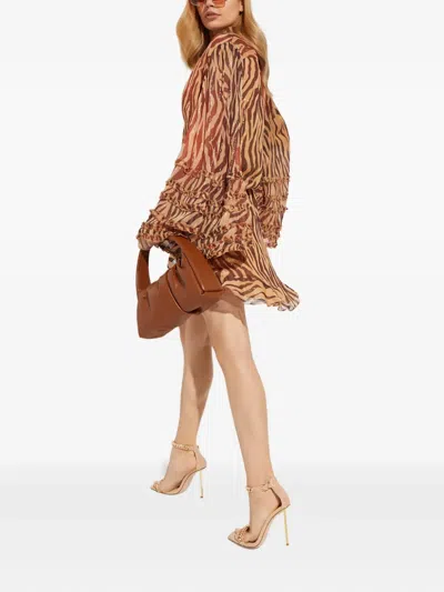 AINE 动物纹迷你连衣裙