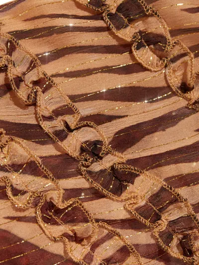 AINE 动物纹迷你连衣裙