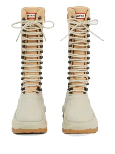 Kenzo X Hunter Quilted-pattern Boot In Neutral