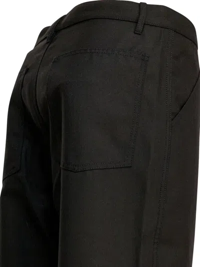Comme Des Garçons Buttoned Trousers In Black