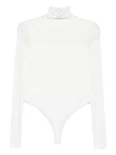 Wardrobe.nyc Turtleneck Long-sleeve Bodysuit In White