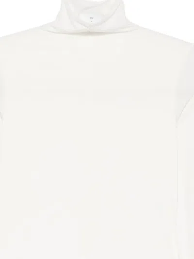 Wardrobe.nyc Turtleneck Long-sleeve Bodysuit In White