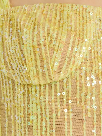 Bronx And Banco Mademouselle Sequin-embellished Mini Dress In Yellow