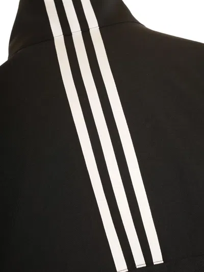 Y-3 Zip Three-stripe Coat In Black