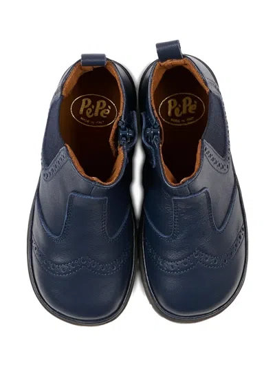 Pèpè August Boots In Blue