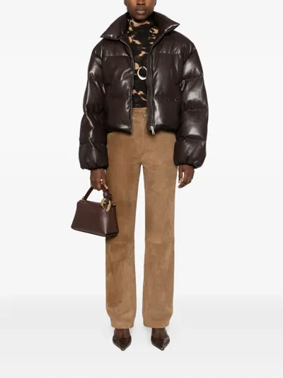 Nanushka Five-pocket Trousers In Brown