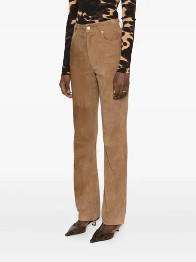 Nanushka Five-pocket Trousers In Brown