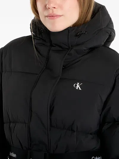 Calvin Klein Short Down Puffer Jacket In Blue