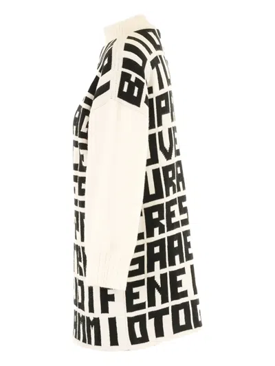 Msgm X Caterina Frongia Text-print Sweater In Multi