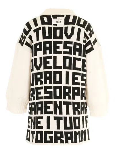 Msgm X Caterina Frongia Text-print Sweater In Multi