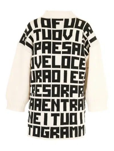 Msgm X Caterina Frongia Text-print Sweater In Multi