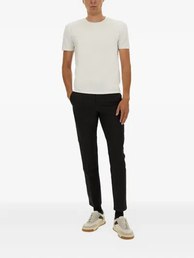 Hugo Boss Tailored Trousers With Side And Back Pockets In Black