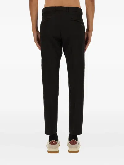 Hugo Boss Tailored Trousers With Side And Back Pockets In Black