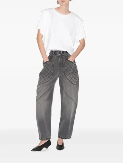 Isabel Marant Layered-detail Cotton T-shirt In White