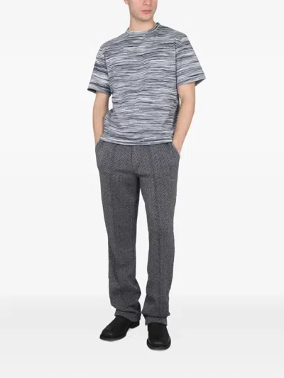 Missoni Textured Trousers In Gray