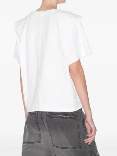 Isabel Marant Layered-detail Cotton T-shirt In White