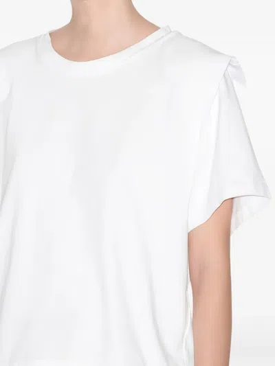 Isabel Marant Layered-detail Cotton T-shirt In White