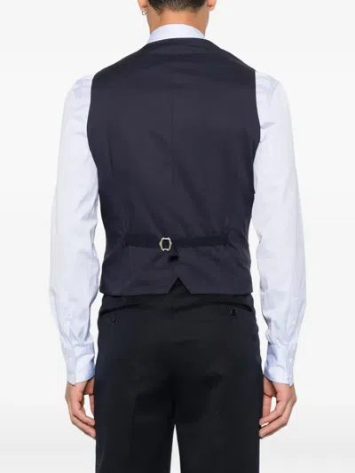 Tagliatore Ben Waistcoat In Blue