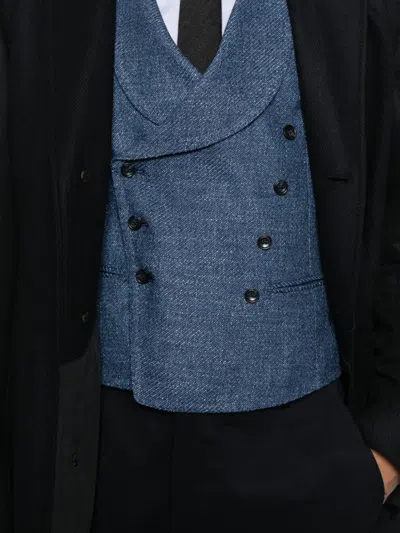 Tagliatore Ben Waistcoat In Blue