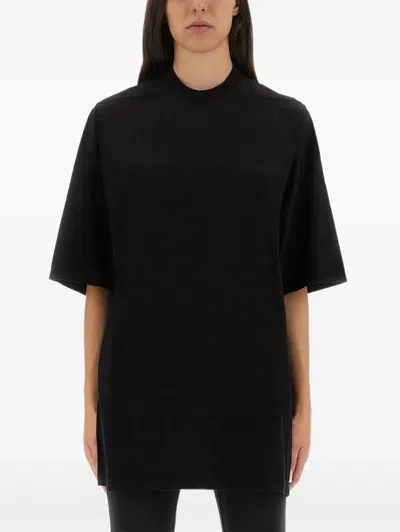 Rick Owens Drkshdw Jumbo Ss Cotton T-shirt In Black