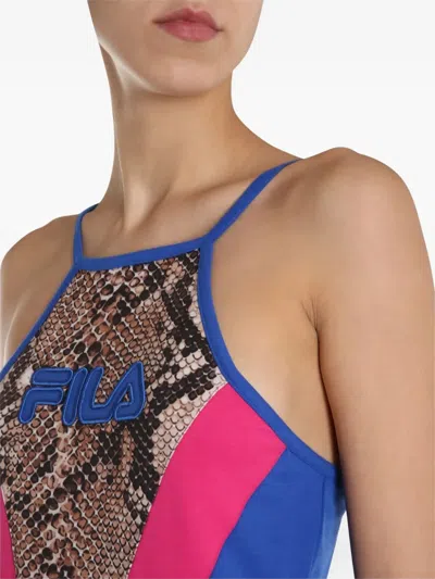 Fila Snakeskin Panel Top In Blue