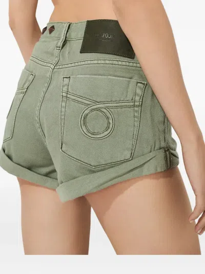 One Teaspoon Button-fastening Shorts In Green