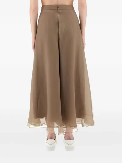 Brunello Cucinelli "paneled Circle" Skirt In Multi